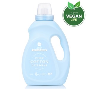 그린핑거 포근한 코튼 액상세제 본품, 1.4L, 1개