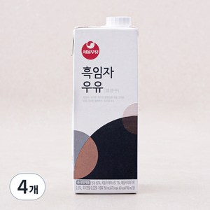 서울우유 흑임자 우유, 750ml, 4개