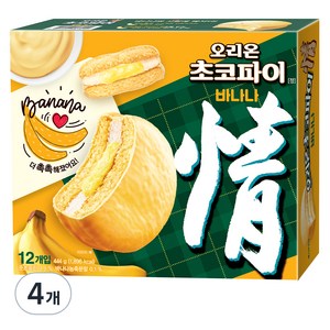 오리온초코파이 바나나맛 케이크, 444g, 4개