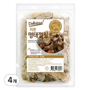 해맑은푸드 마른명태껍질, 400g, 4개