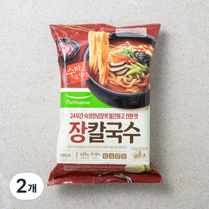 풀무원 장칼국수 2인분, 439g, 2개