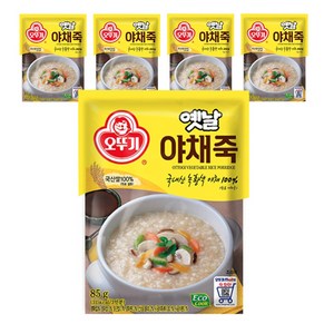 오뚜기 야채죽, 5개, 85g
