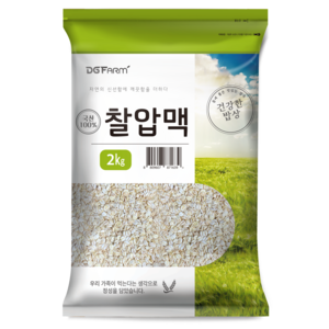 건강한밥상 국산 찰압맥, 2kg, 1개