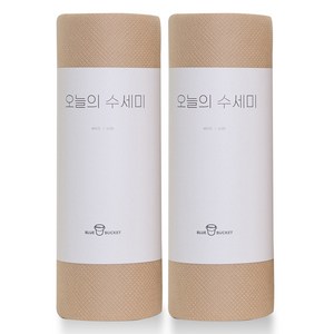 블루버킷 오늘의 수세미 60p, 2개, 베이지