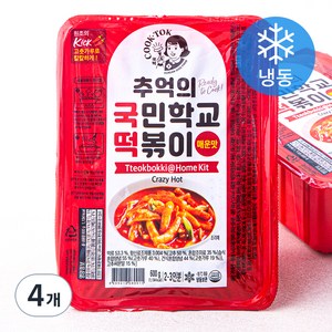 추억의 국민학교 떡볶이 매운맛 (냉동), 600g, 4개