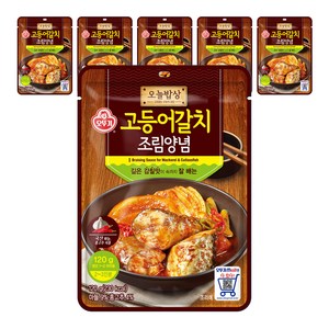 오늘밥상 고등어갈치 조림양념, 120g, 6개
