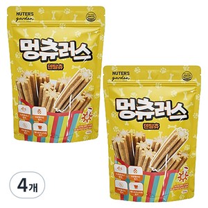 누터스가든 강아지 멍츄러스 덴탈츄, 150g, 4개, 혼합맛(북어/단호박)