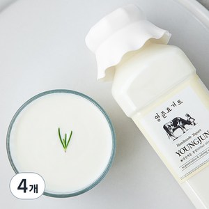 영준목장 수제 요거트 플레인, 500ml, 4개