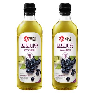 백설 포도씨유, 900ml, 2개