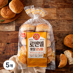 삼립 로만밀 통밀 모닝롤, 295g, 5개