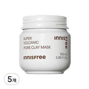 이니스프리 수퍼 화산송이 모공 마스크 100ml, 1개입, 5개