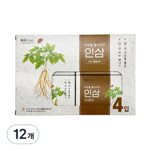 크리오 동산 C & G 인삼비누 인삼향, 100g, 12개