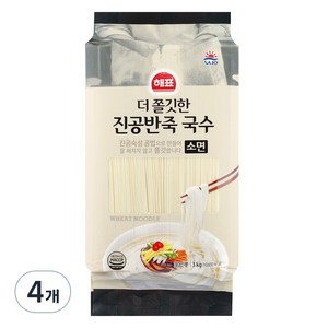 해표 더쫄깃한 진공반죽 국수, 4개, 3kg