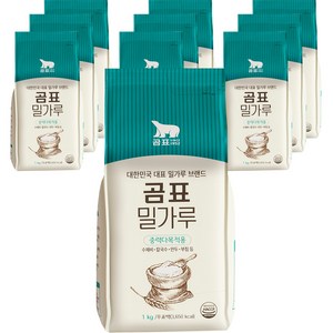 곰표 중력다목적용 밀가루, 1kg, 10개