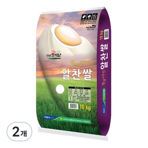 서천군농협 2024년산 햅쌀 자연해답 알찬쌀 백미, 10kg, 2개