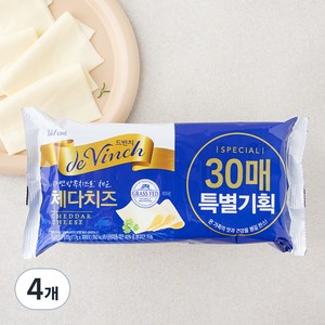 드빈치 자연방목 체다치즈 30매, 510g, 4개