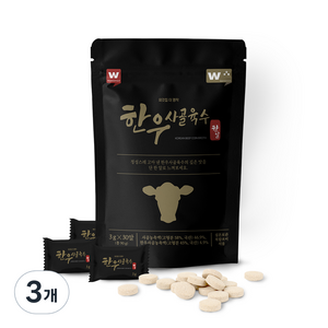 외갓집 더 명작 한우 사골육수 한알 30정, 90g, 3개