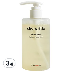 스카이보틀 퍼퓸 핸드워시 화이트레인, 3개, 300ml