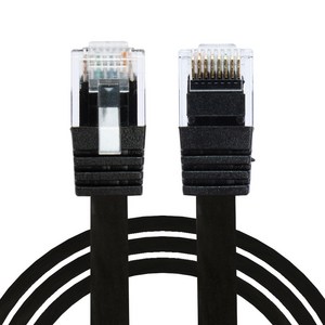 칼론 CAT6 UTP 평면 랜케이블 3m, 블랙, 1개