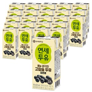 연세두유 뼈를 생각한 고칼슘 두유 검은콩, 180ml, 48개