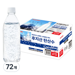 아이리스 후지산 탄산수 플레인 무라벨, 500ml, 72개