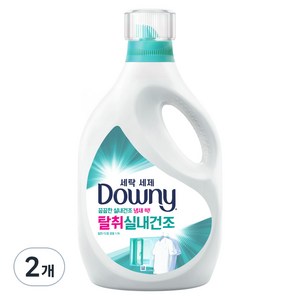 다우니 프리미엄 세탁세제 탈취 실내건조 액상세제 본품, 1.9L, 2개
