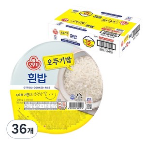 오뚜기 맛있는 오뚜기밥, 210g, 36개