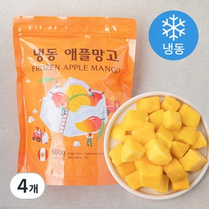 웰프레쉬 애플망고 (냉동), 500g, 4개