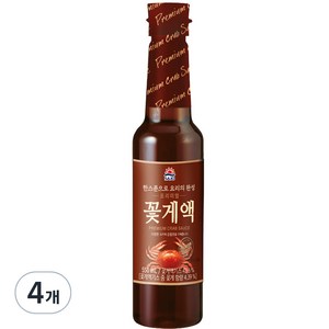 사조 프리미엄 꽃게액, 4개, 550ml