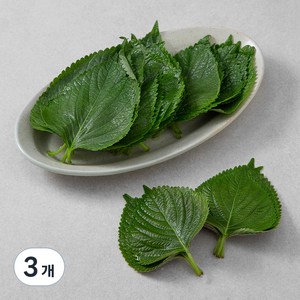 무농약 인증 국내산 추부깻잎, 35g, 3팩