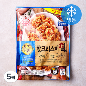 오즈키친 핫크리스피치킨 (냉동), 500g, 5팩