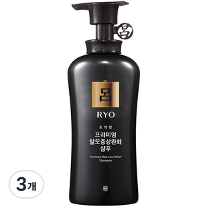 려 초의방 프리미엄 탈모증상완화 기능성샴푸, 490ml, 3개