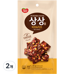 동원 상상육포 비프앤치즈, 30g, 2개