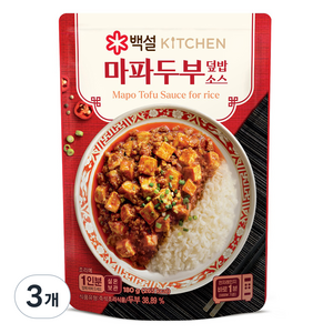 백설 마파두부 덮밥소스, 3개, 180g