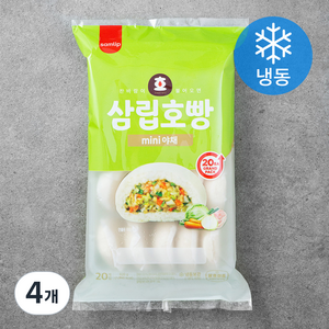 삼립 mini 야채 호빵 20개입 (냉동), 820g, 4개