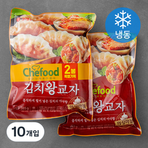 쉐푸드 김치왕교자 (냉동), 385g, 10개입