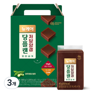 뉴케어 당플랜 저당양갱 22p, 880g, 3개