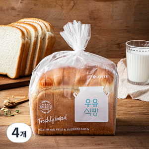 기린 우유식빵, 400g, 4개