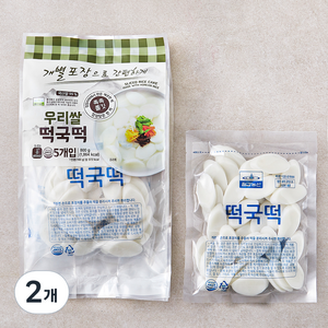 칠갑농산 우리쌀 떡국떡 5개입, 800g, 2개