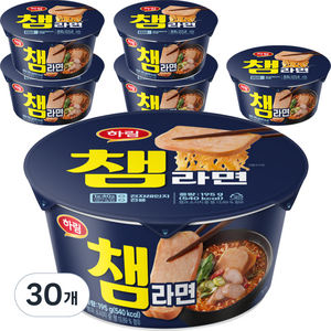 하림 챔라면 컵 195g, 30개