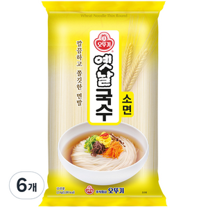 오뚜기옛날 국수 소면, 1.5kg, 6개