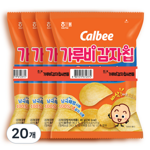 가루비 감자칩 오리지널, 40g, 20개