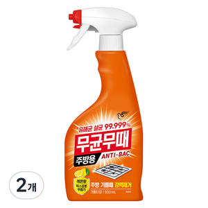 무균무때 주방용 세정제, 500ml, 2개