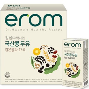 이롬 황성주 박사의 국산 두유 검은콩과 17곡, 190ml, 16개