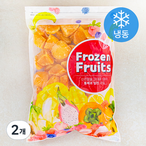 푸드베이스 아이스 홍시 조각 (냉동), 1kg, 2개