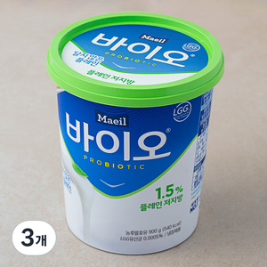 매일 바이오 플레인 저지방, 900g, 3개