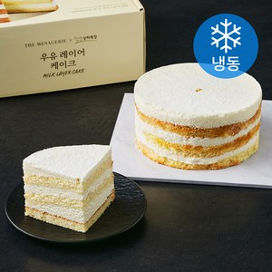 더메나쥬리 상하목장 우유 레이어 케이크 (냉동), 1개, 550g