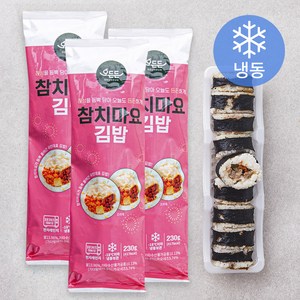 오든든 참치마요 김밥 (냉동), 230g, 3개