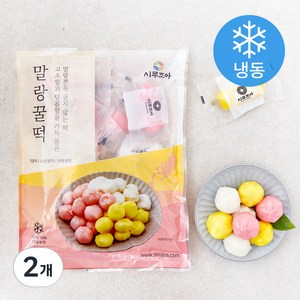 시루조아 3색 꿀떡 (냉동), 600g, 2개