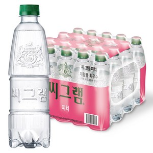 씨그램 피치 무라벨, 450ml, 20개